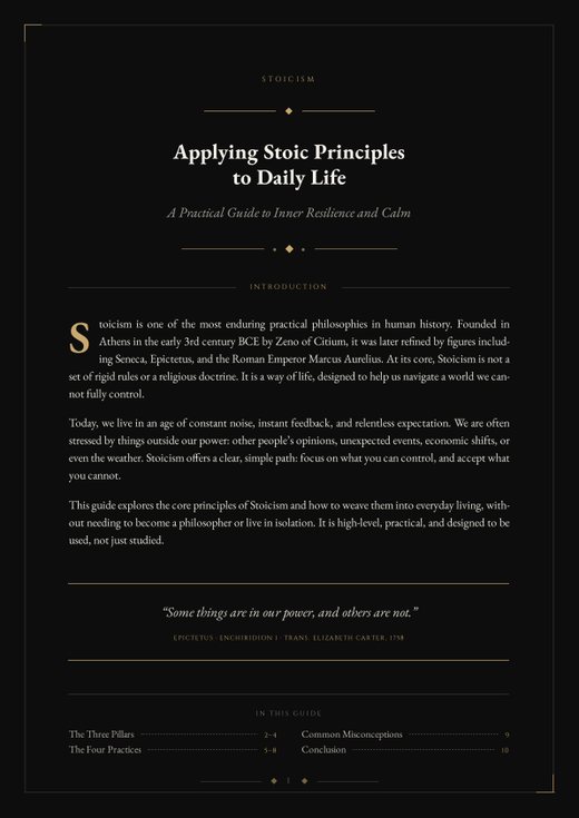 Applying Stoic Principles to Daily Life cover